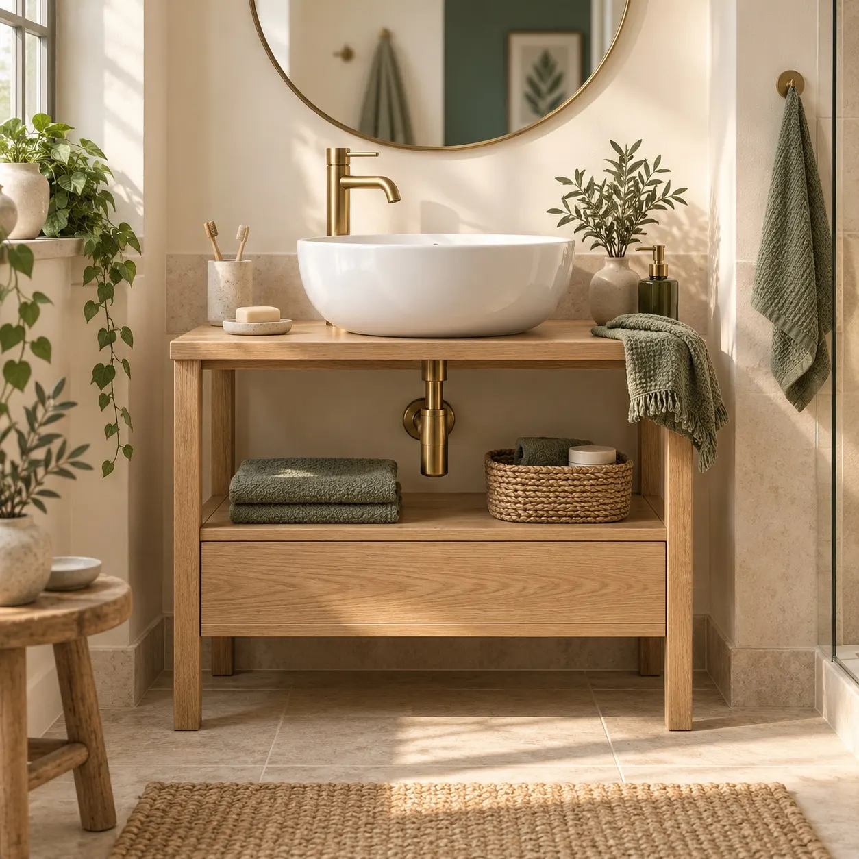 Illustration d’un projet possible : poser un lavabo.