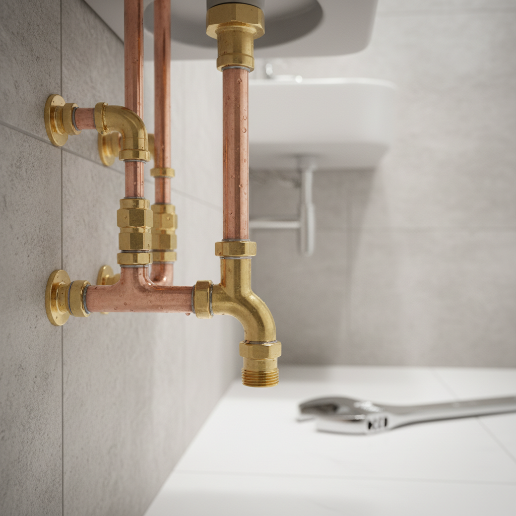 Travail de plomberie de précision